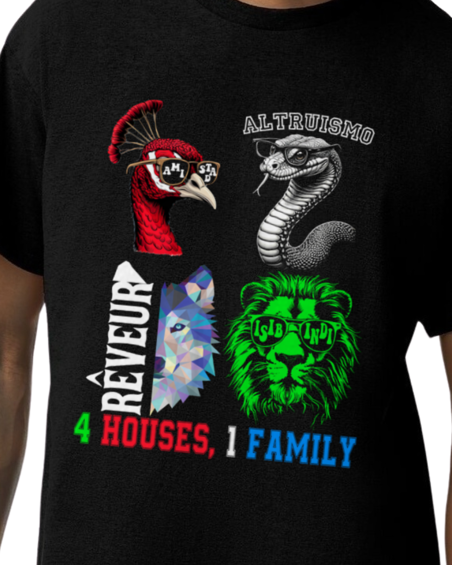 4 Houses, 1 Family Shirt