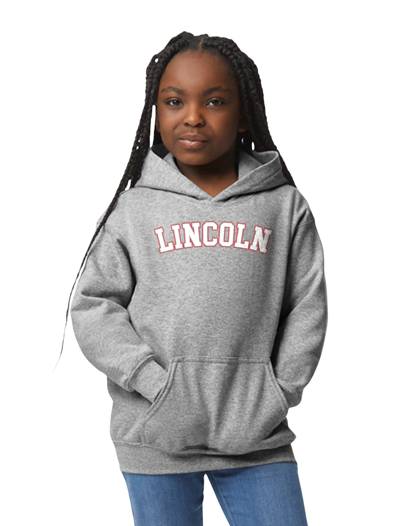 Lincoln Elementary Block Letter Hoodie