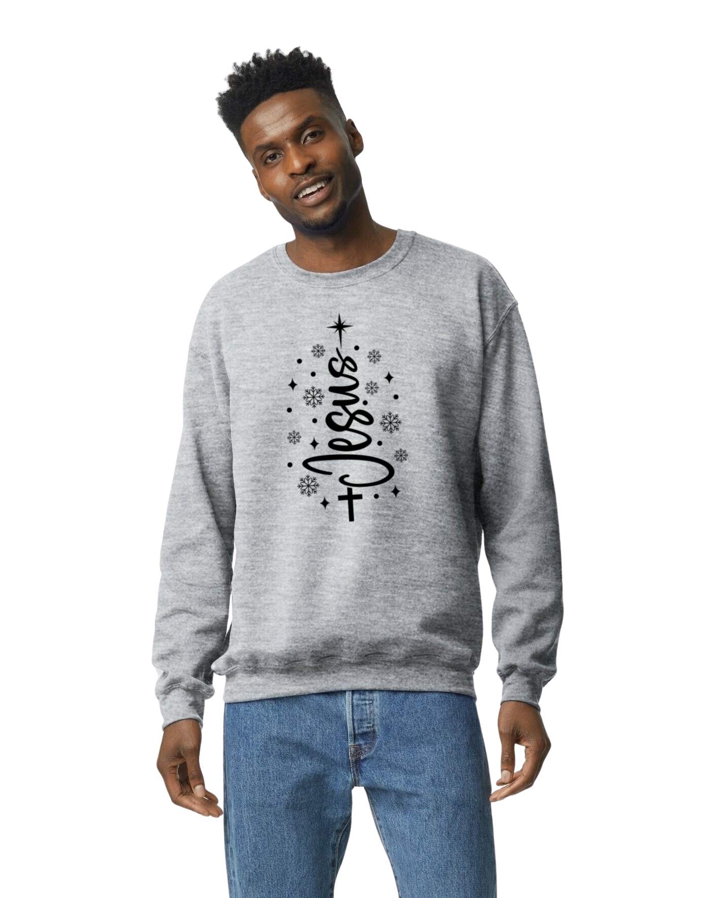 Jesus Christmas Tree Sweatshirt