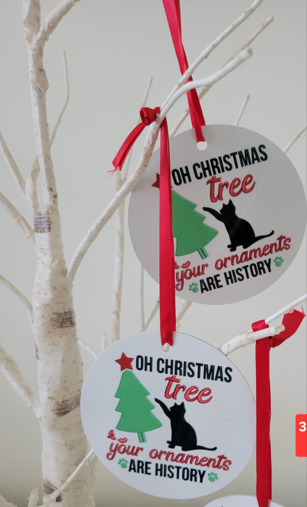 3.5" Aluminum Borderless Ornament