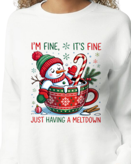 Melt Down Christmas Sweatshirt