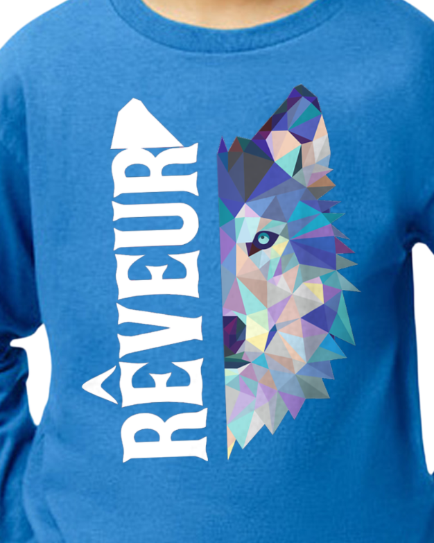 Reveur Sweatshirt with Split Name and Wolf