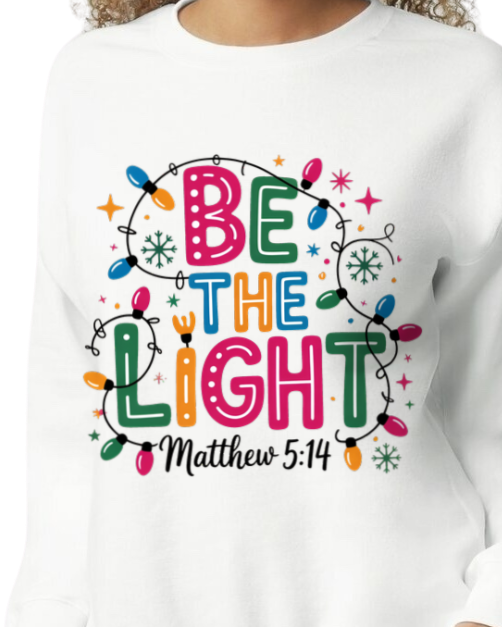Be The Light Matthew Christmas Sweatshirt