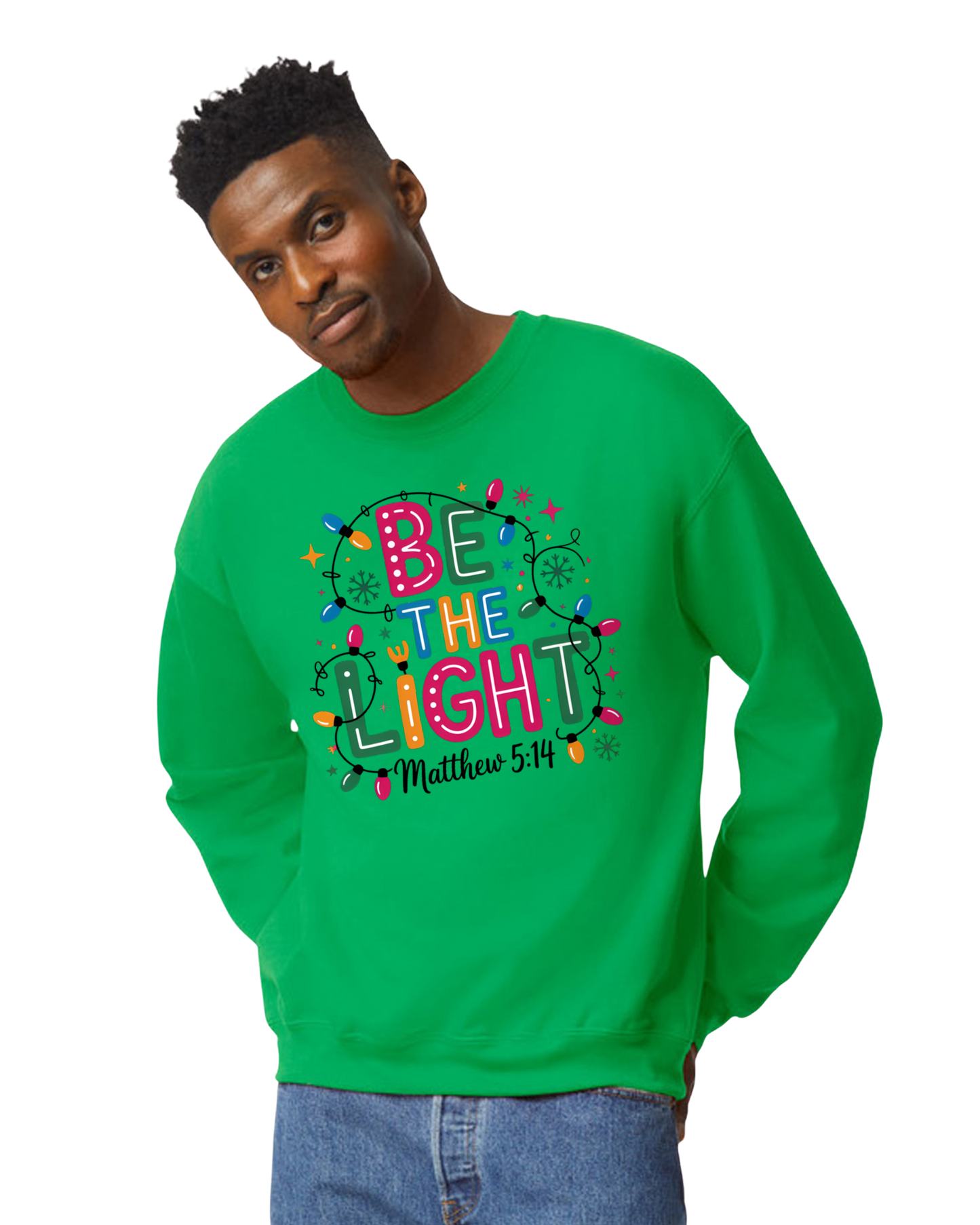 Be The Light Matthew Christmas Sweatshirt