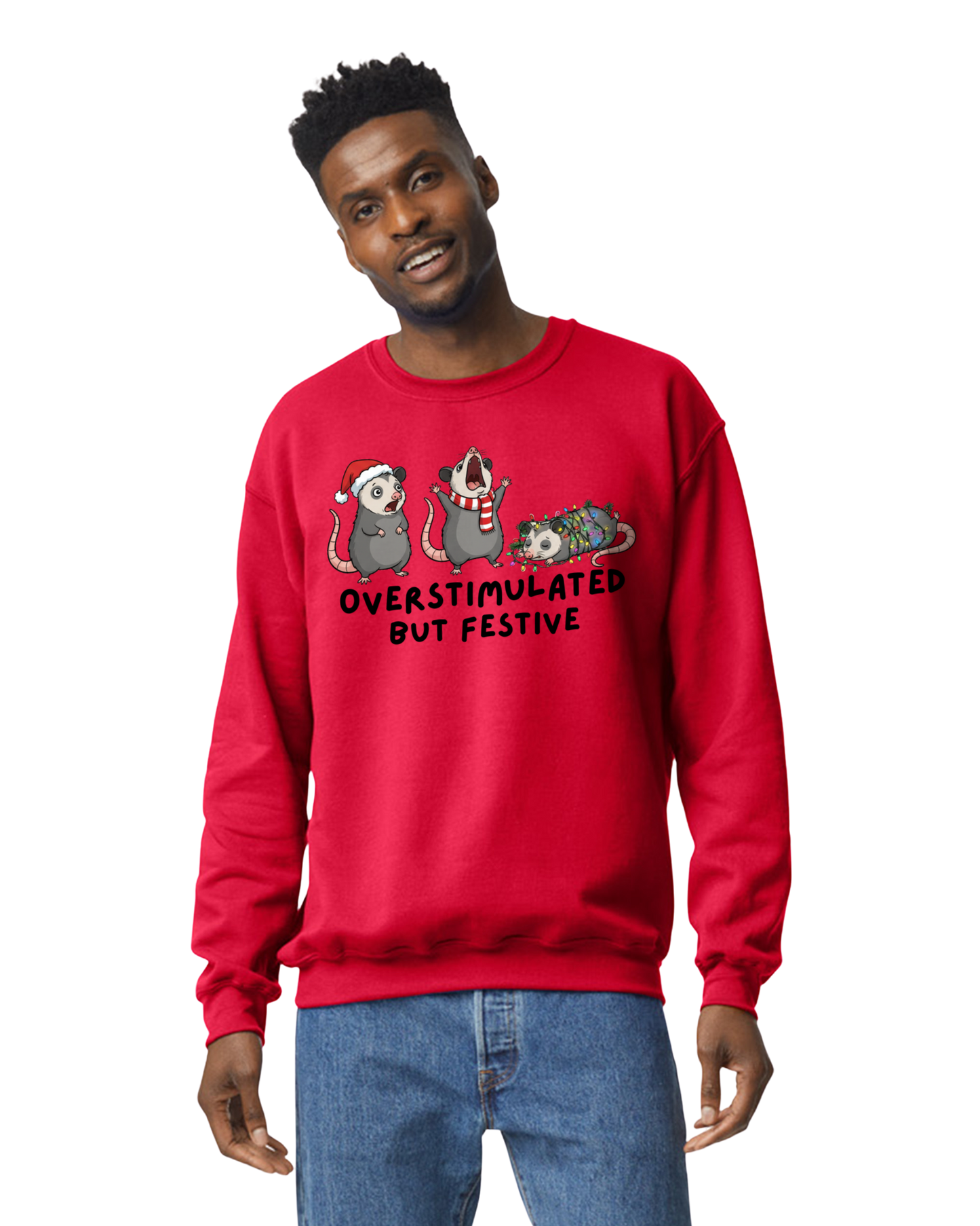 Overstimulated Christmas Sweatshirt