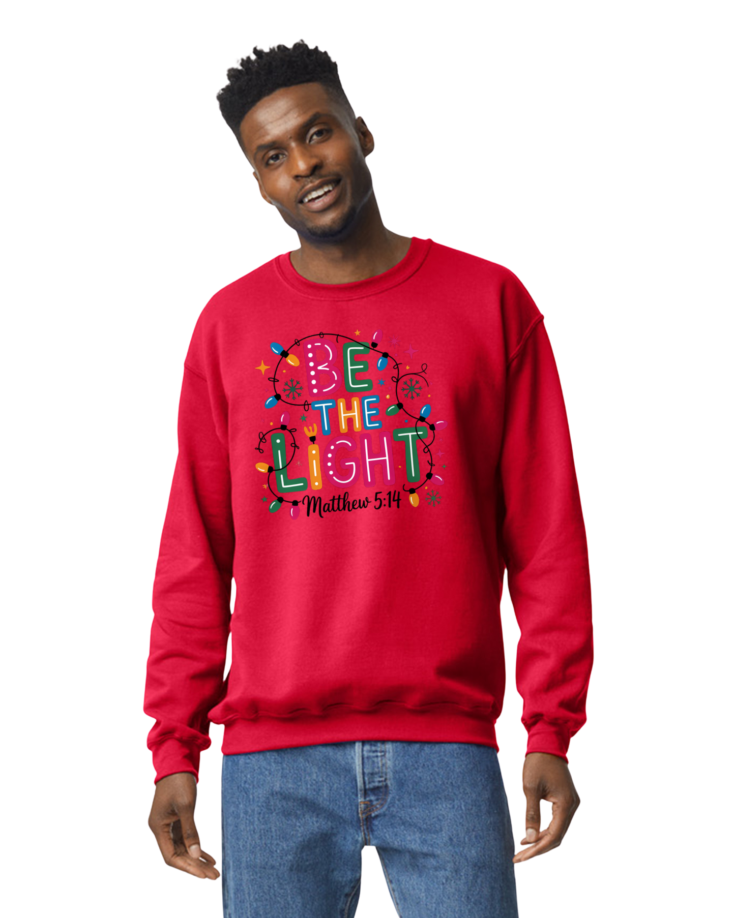Be The Light Matthew Christmas Sweatshirt