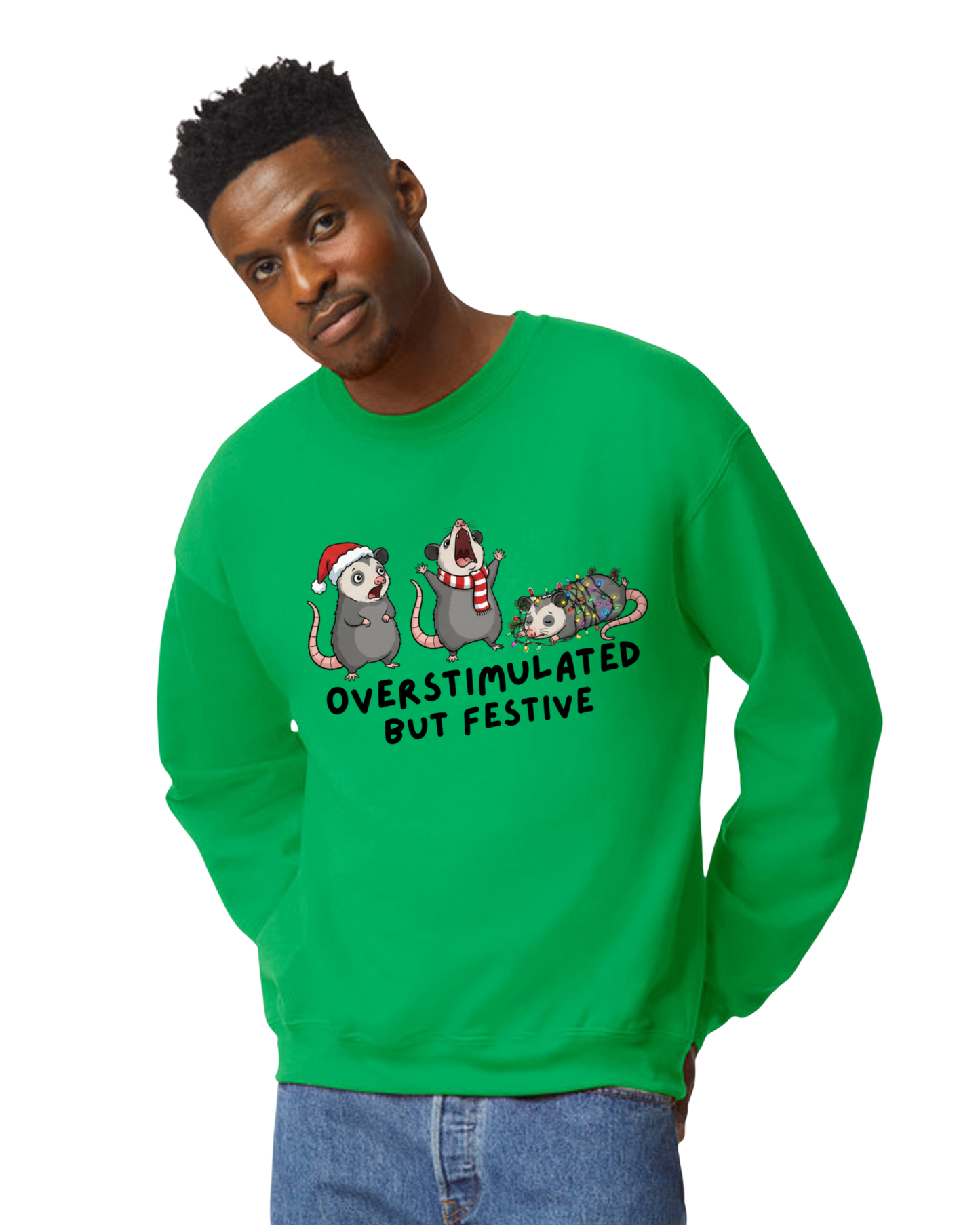Overstimulated Christmas Sweatshirt