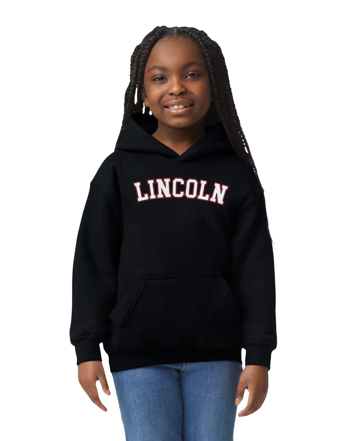 Lincoln Elementary Block Letter Hoodie