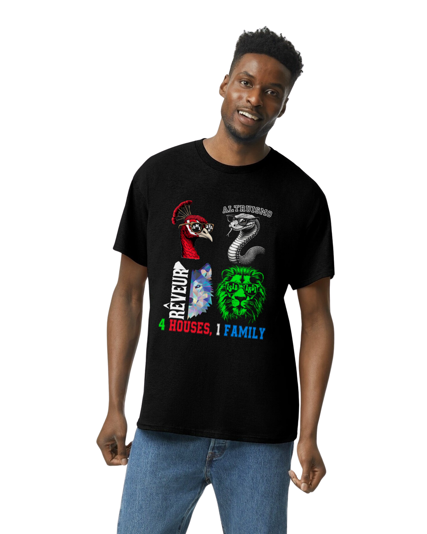 4 Houses, 1 Family Shirt