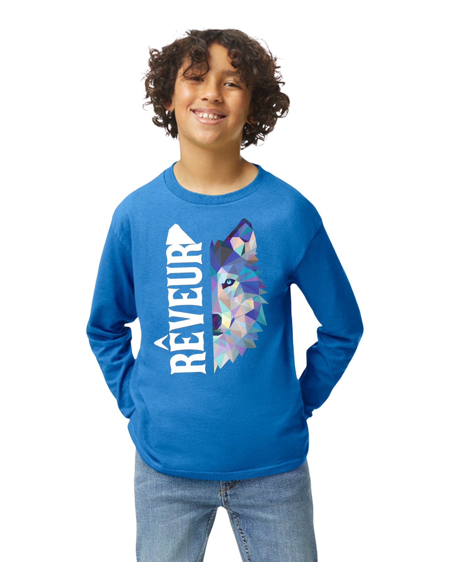 Reveur Sweatshirt with Split Name and Wolf