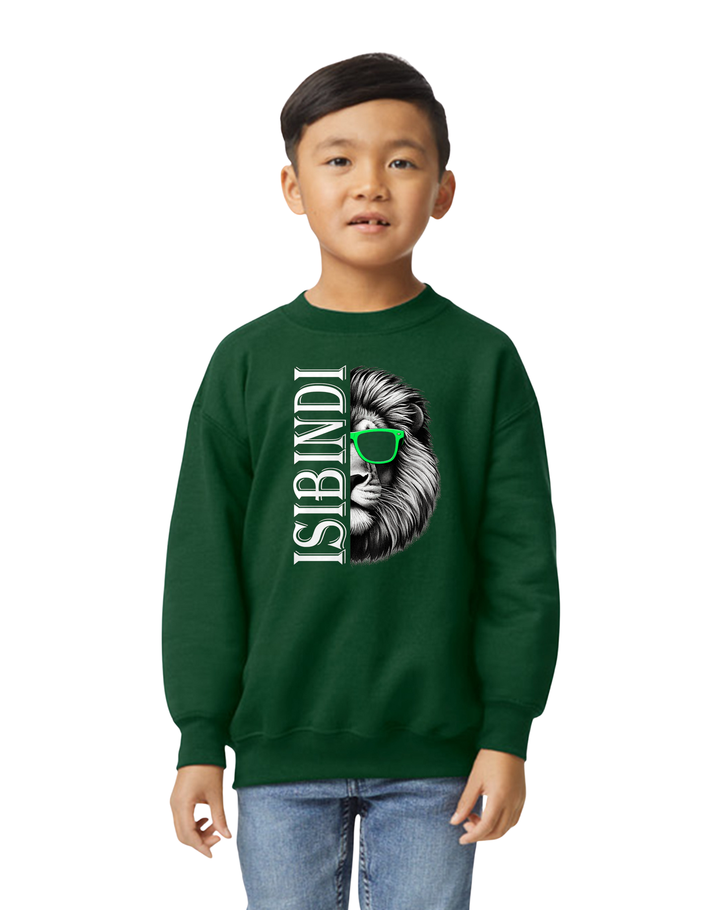 Isibindi Sweatshirt with Split Name and Lion