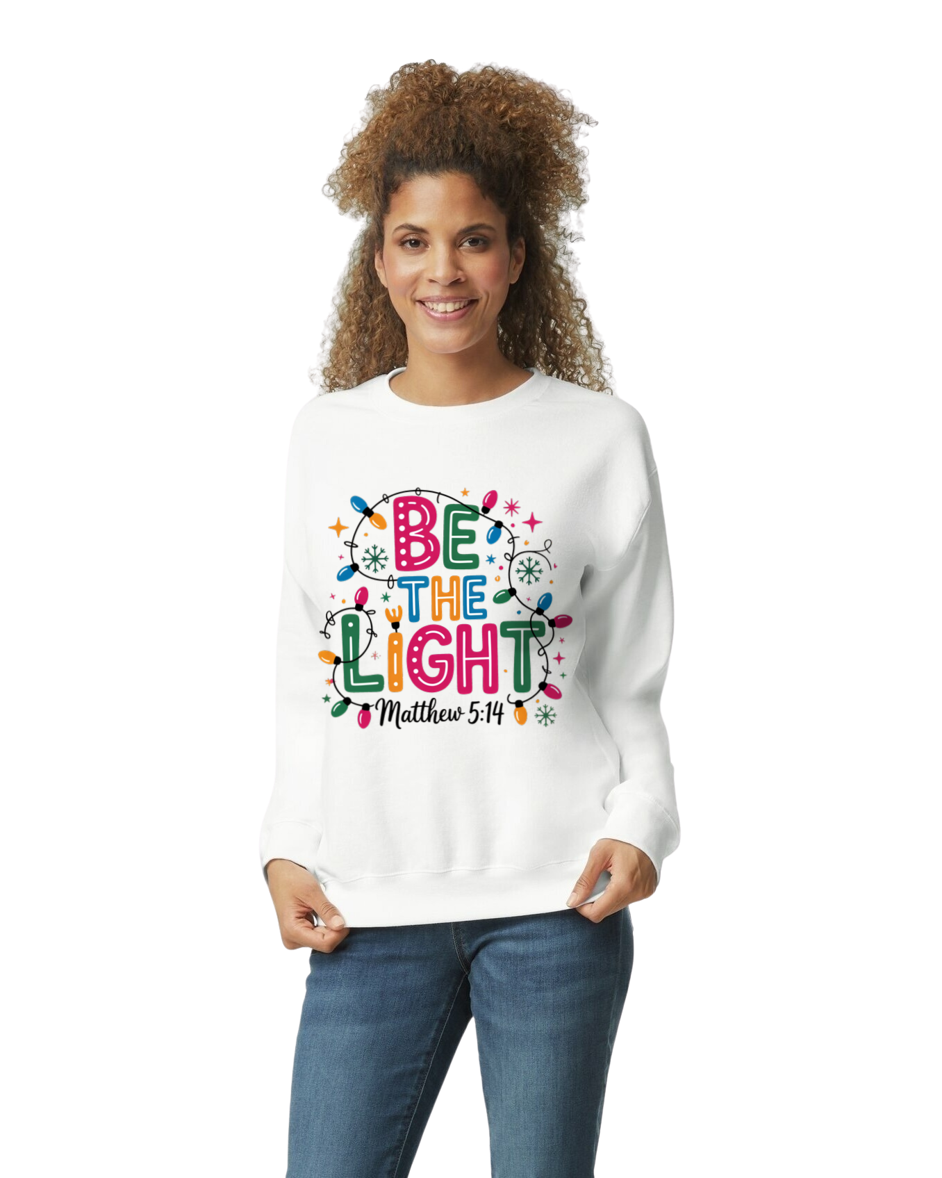 Be The Light Matthew Christmas Sweatshirt