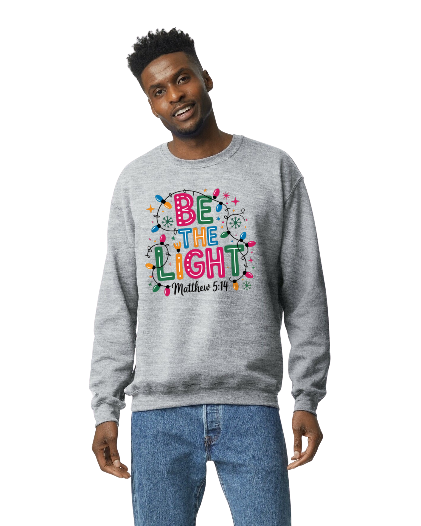 Be The Light Matthew Christmas Sweatshirt