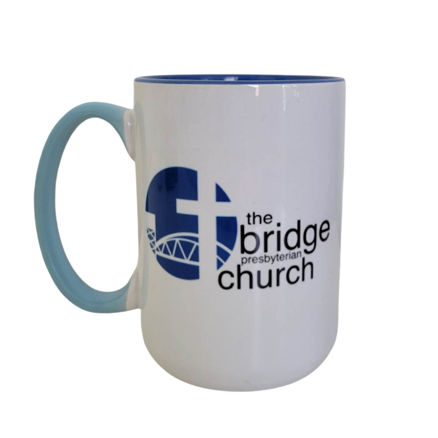 The bridge Presbyterian Church 15 oz Coffee Mug